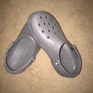 Grey crocs